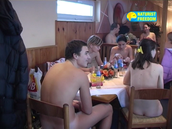 Family nudism sports - game in bowling Family nudism sports - game in bowling
